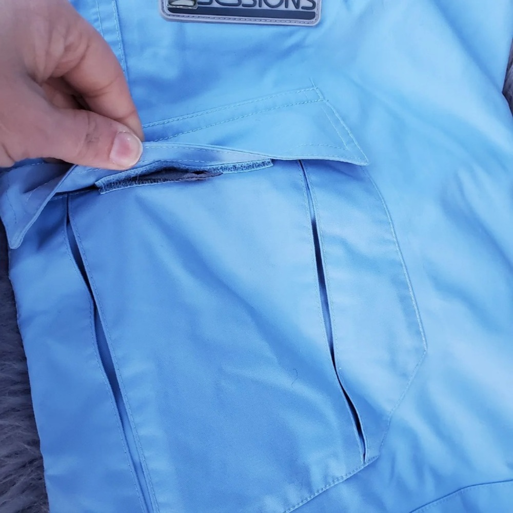 NEW Womans Sessions Snowboarding Pants blue large - Picture 5 of 10